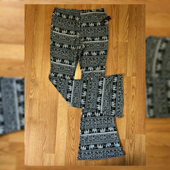 nb knit flare pants